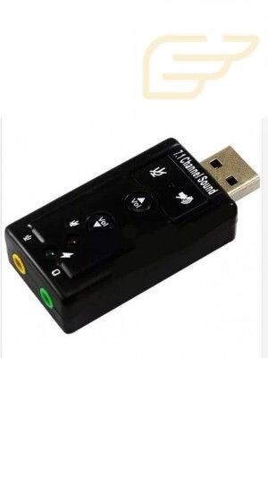 ADAPTADOR USB COM ENTRADA PARA FONE E MICROFONE 7.1