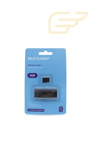 CARTAO DE MEMORIA COM LEITOR 4GB MULTILASER