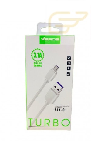 CABO MICRO USB V8 TURBO 3.1A VERDE SJX-Q1