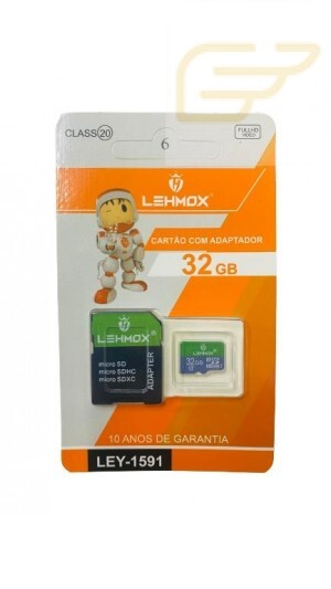 CARTAO DE MEMORIA COM ADAPTADOR 32GB LEHMOX LEY-1591