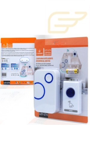 CAMPAINHA INTELIGENTE SEM FIO LEHMOX LEY-274