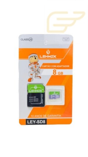 CARTAO DE MEMORIA 8GB LEHMOX LEY-SD8