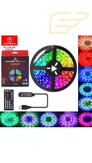 FITA DE LED RGB USB 3M COM CONTROLE KAPBOM KA-3M-SK