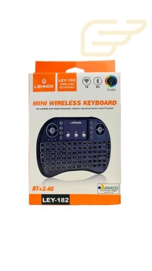 MINI TECLADO USB/BLUETOOTH COM LED LEHMOX LEY-182