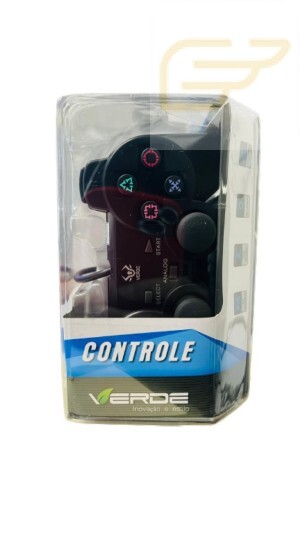CONTROLE PARA VIDEO GAME COM CABO VERDE PS-3-C