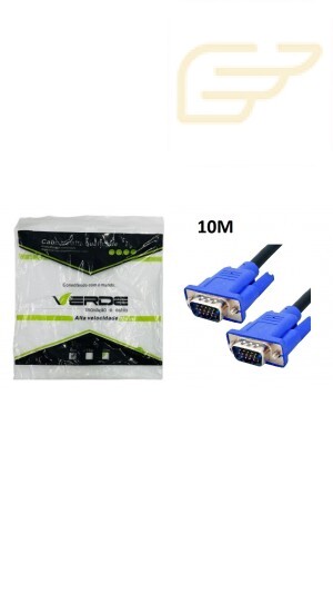 CABO VGA/VGA 10M VERDE VGA-10M