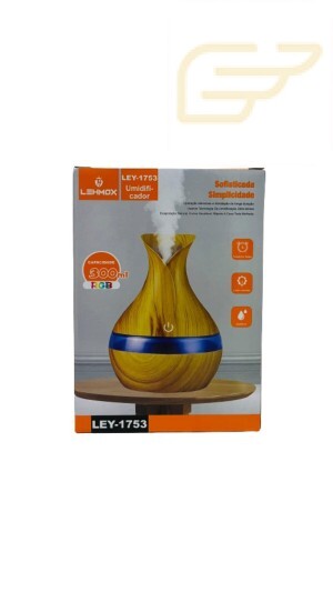 UMIDIFICADOR DE AR COM LED RGB E CAPACIDADE PARA 300ML LEHMOX LEY-1753