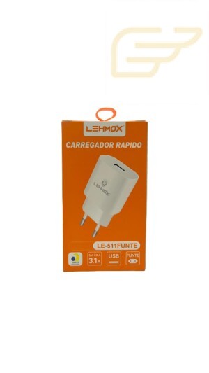 FONTE USB 3.1A LEHMOX LE-511FUNTE
