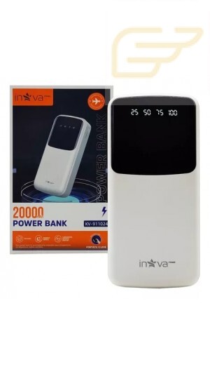 POWER BANK COM CABO V8/TIPO C/LIGHTNING 20000MAH INOVA KV-911024