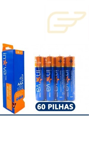 KIT 60 PILHAS AAA 1,5V INOVA CELL-11053