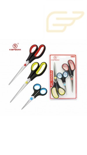 KIT COM 3 TESOURAS KAPBOM KA-1321