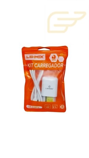CARREGADOR USB PARA 3.1A LEHMOX LE-518IOS