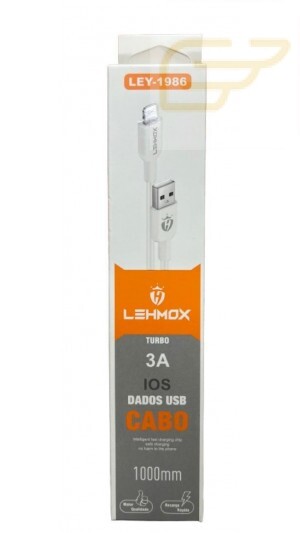 CABO USB TURBO LIGHTNING 3A LEHMOX LEY-1986