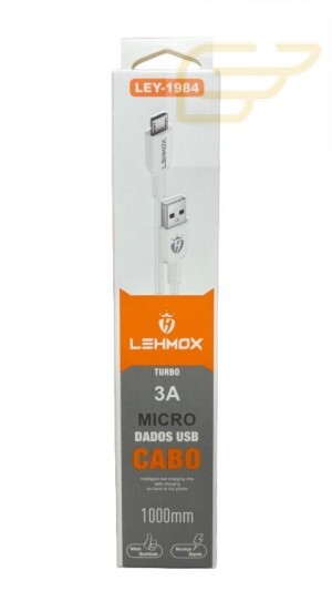 CABO TURBO MICRO USB 3A LEHMOX LEY-1984