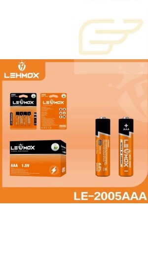 PILHA AAA 1,5V LEHMOX LE-2005AAA