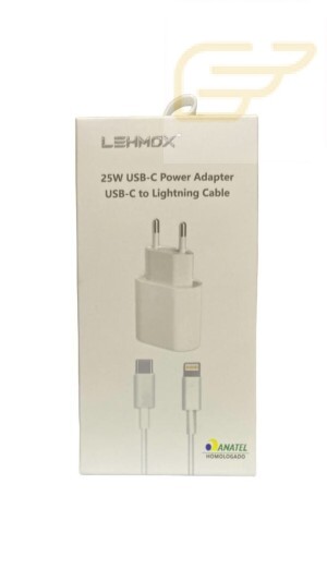 CARREGADOR 25W USB C/LIGHTNING LEHMOX LE-357-3