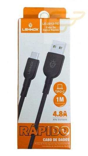 CABO TIPO C RAPIDO 1M 4.8A LEHMOX LE-2012-TC