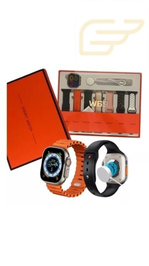 RELOGIO SMARTWATCH W69 COM 7 PULSEIRAS KAPBOM