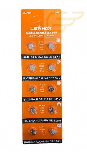 BATERIA ALCALINA DE 1.55V LR626 LEHMOX LE-AG4