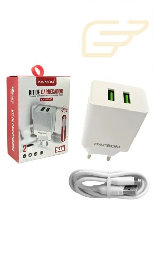 FONTE 2 USB 5.1A KAPBOM KA-5001
