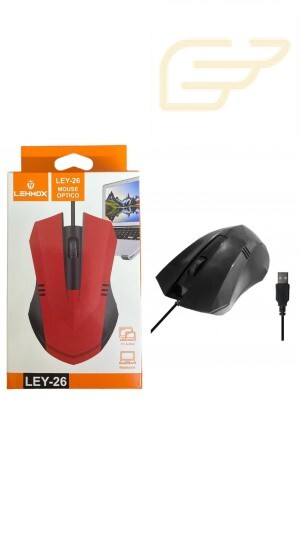 MOUSE OPTICO COM FIO LEHMOX LEY-26