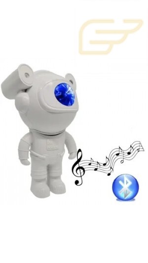 PROJETOR GALAXIA LUMINARIA ASTRONAUTA CAIXA DE SOM BLUETOOTH XTRAD CH0508