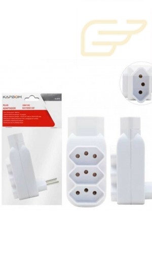 ADAPTADOR DE TOMADAS MULTIPLO COM 4 TOMADAS KAPBOM SL6010