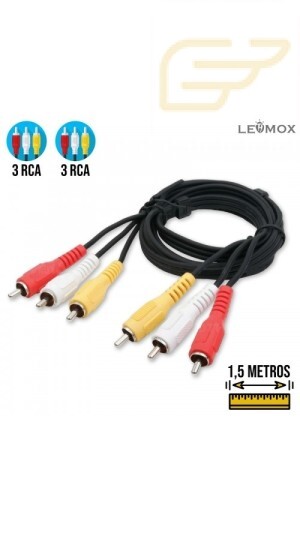 CABO 3 RCA X 3 RCA 1,5M LEHMOX LEY-31
