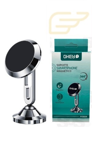 SUPORTE VEICULAR PARA SMARTPHONE 360 MAGNETICO OHEY FF0059