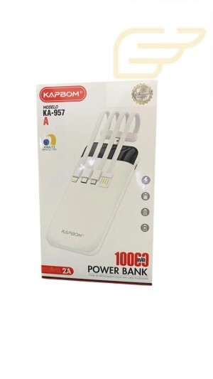 CARREGADOR PORTATIL POWER BANK 10000MAH KAPBOM KA-957
