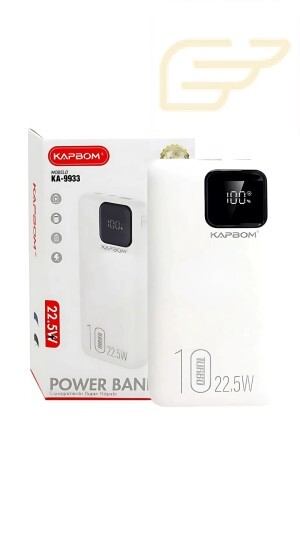 CARREGADOR PORTATIL POWER BANK TURBO 22.5W 10000MAH KAPBOM KA-9933