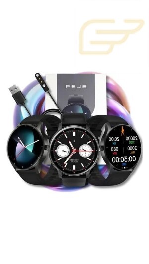 RELOGIO SMARTWATCH REDONDO COM DUAS PULSEIRAS PEJE ZW02