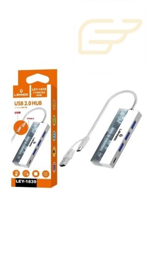 HUB USB TIPO C 5 PORTAS LEHMOX LEY-1839