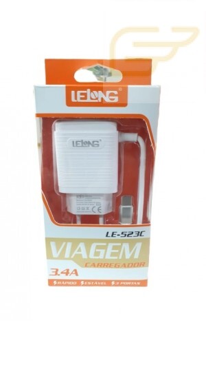 CARREGADOR DE CELULAR TYPE C 3.4A LELONG LE-523C