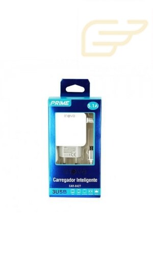 CARREGADOR DE PAREDE V8 INOVA 3 USB 5.1A CAR-8427